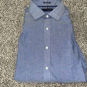 NWT - Tommy Hilfiger - Blue Dress Shirt - L
